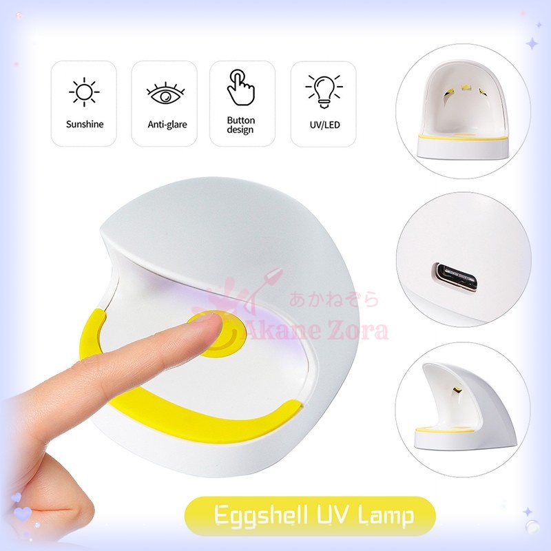 Akane Zora Smart Portable UV LED Nail Dryer Nail Polish Dryer UV Led Nail Pengering Kutek Kuku Mini for Kutek Gel Nail Art Make Over Tool