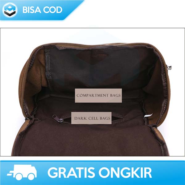 TAS RANSEL GUNUNG FREE KNIGHT DESAIN BARREL KANVAS TAHAN AIR BACK PACK