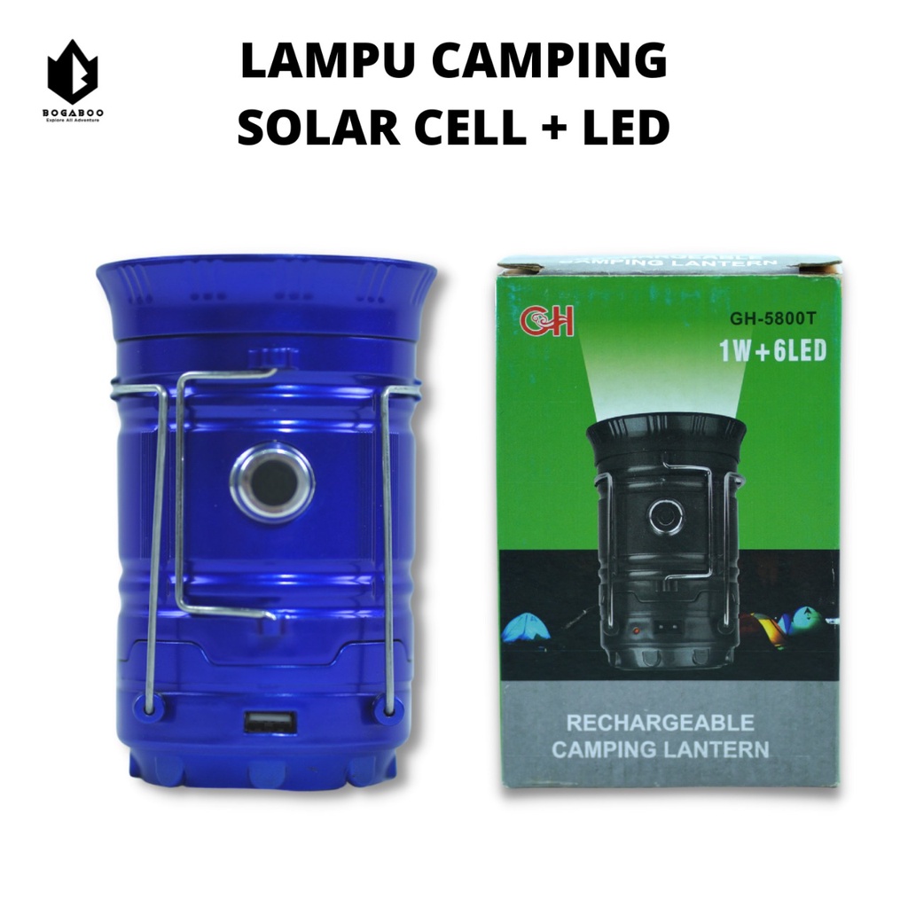 Lampu Solar M2000 - Lampu Senter - Lampu Camping LED