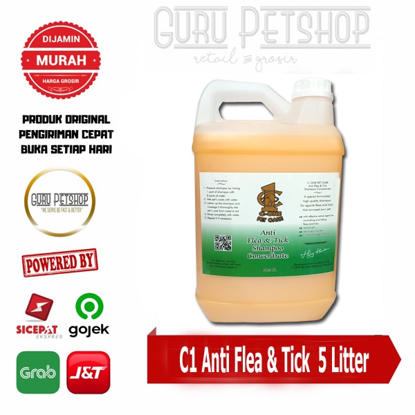 C1 Shampoo Concentrate - shampoo grooming anjing kucing 5 Liter