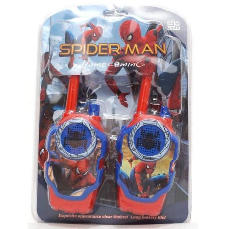 MAINAN WALKIE TALKIE SPIDERMAN SET / MAINAN ANAK WALIKE TALKIE SPIDERMAN TELEPON PROMO TERMURAH COD