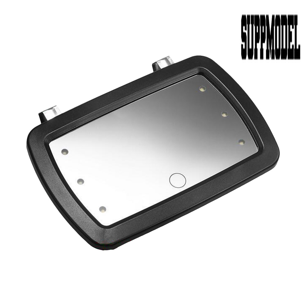 < Sun Visor Mobil Model Klip On Dengan Lampu LED Anti Gores Warna Hitam