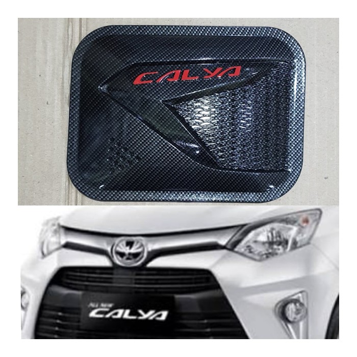 Tank cover TUTUP BENSIN MOBIL TOYOTA CALYA MOTIF CARBON KARBON