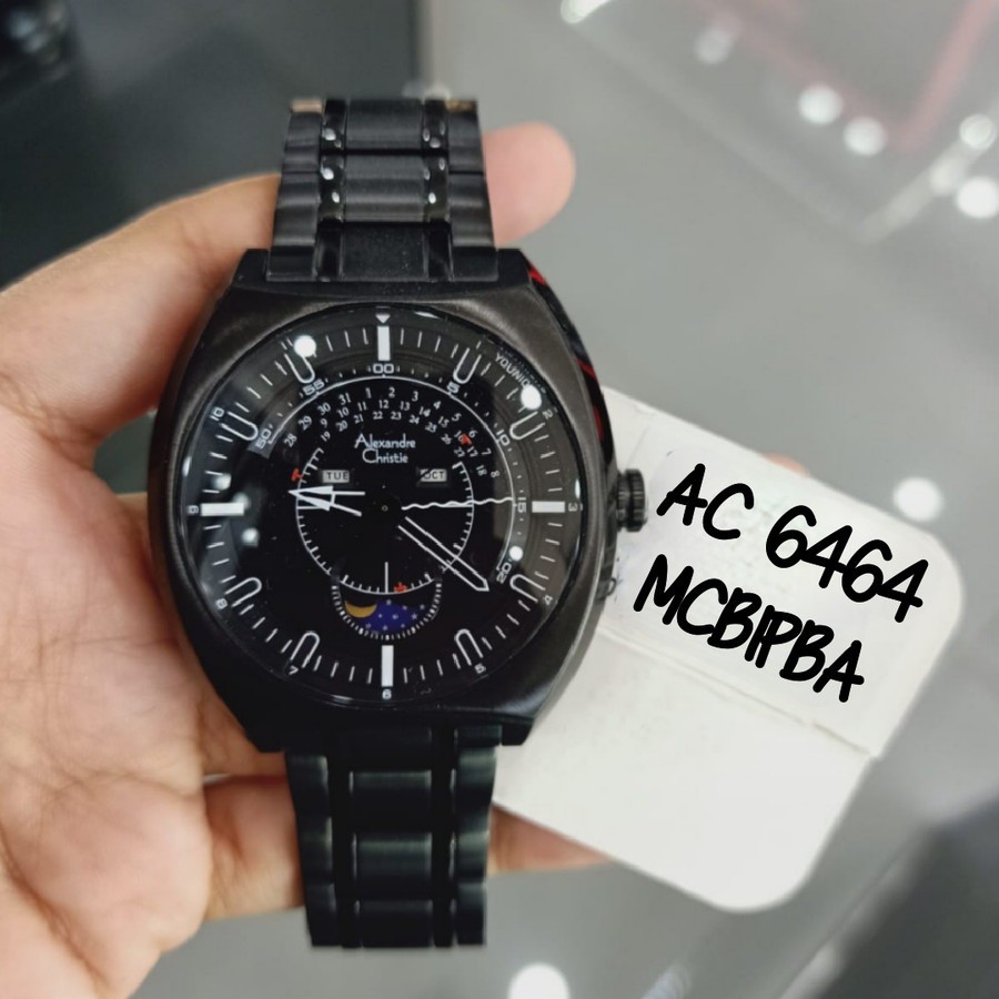 ORIGINAL Jam Tangan Pria Alexandre Christie Stainless AC 6464 / AC6464 / 6464 Garansi Resmi 1 Tahun.