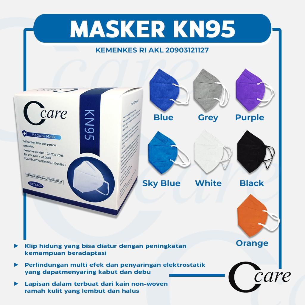 MASKER KN95 C CARE PRO 5PLY DUCKBILL ISI 20 PCS