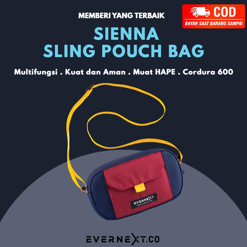 Sling Pouch SIENNA Dompet Tas Kalung HP KArtu Atm Pria Wanita Kerja Outdoor