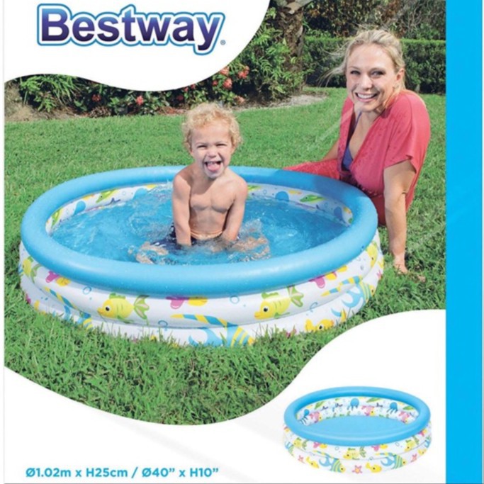Kolam Renang Anak Kids Pool Coral Kolam Ban Karet Anak Tiup Bulat