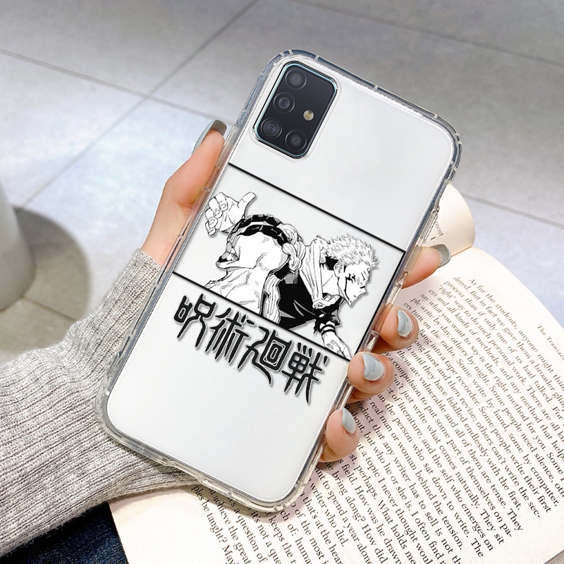 JUJUTSU KAISEN Soft Phone Case For Samsung A12 A21S A30 A20 A31 A32 A50 A51 A52 A50S A30S 4G 5G Clear TPU Anti-fall Cosing