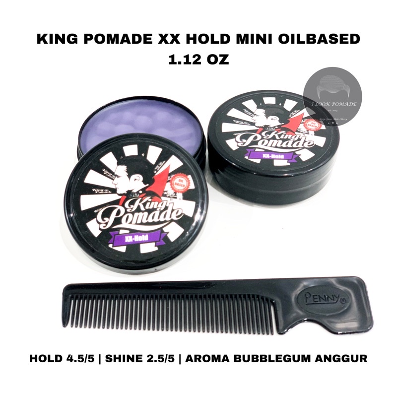 [BPOM] KING POMADE MINI XX HOLD AROMA BUBBLEGUM ANGGUR