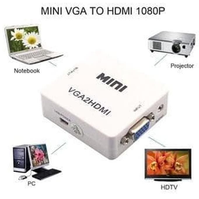 Vga To Hdmi Converter - Adapter Vga To Hdmi Vlle Dijamin Ori