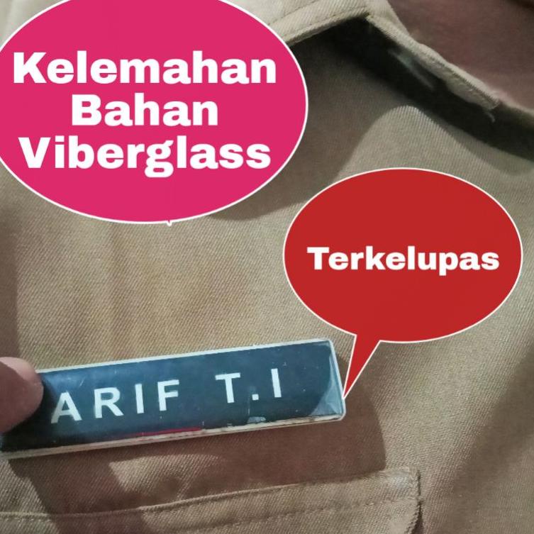

Paling Diminati! Name Tag Paling Awet - Ter Awet - Durable - Tahan Lama - Tidak Gampang Rusak - Terbaik - Bergaransi Seumur Hiduo Seller -Pengait Peniti & Magnet