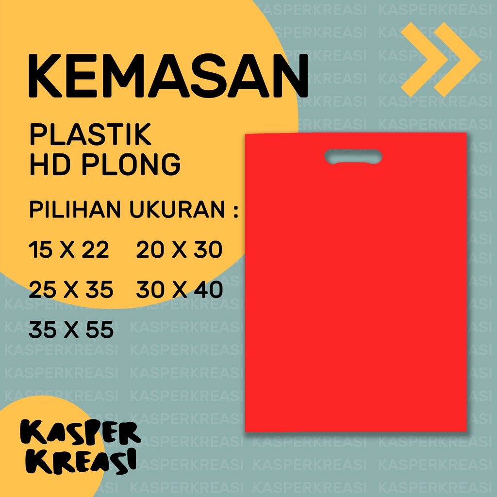 KEMASAN PLASTIK POLOS MERAH / PLASTIK HD PLONG DOFF / UKURAN 15X22 20X30 25X35 30X40 35X55