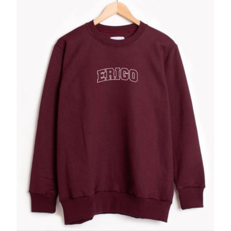 Erigo Sweatshirt College Maroon Crewneck Erigo