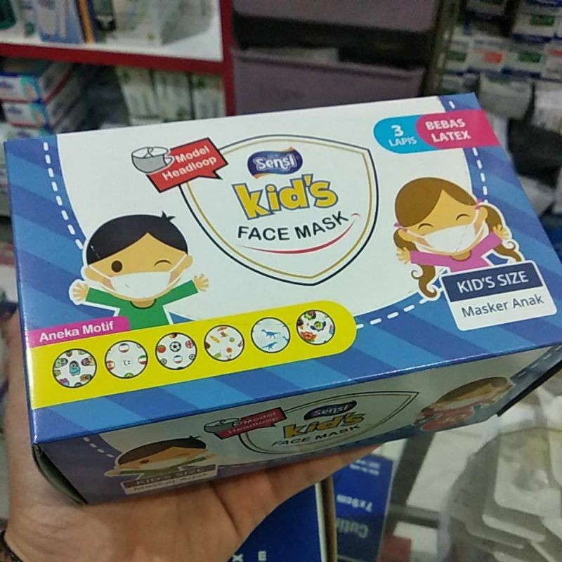 sensi masker anak headloop / masker sensi anak / masker sensi / masker anak