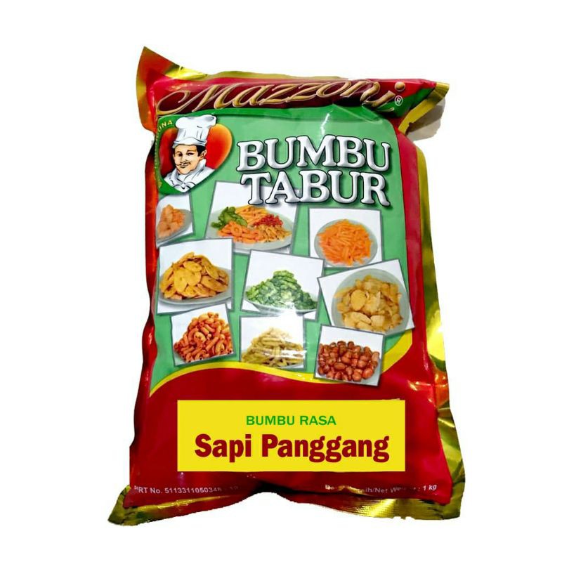 

1kg Mazzoni Sapi Panggang Bumbu Tabur Rasa Sapi Panggang 1 kg