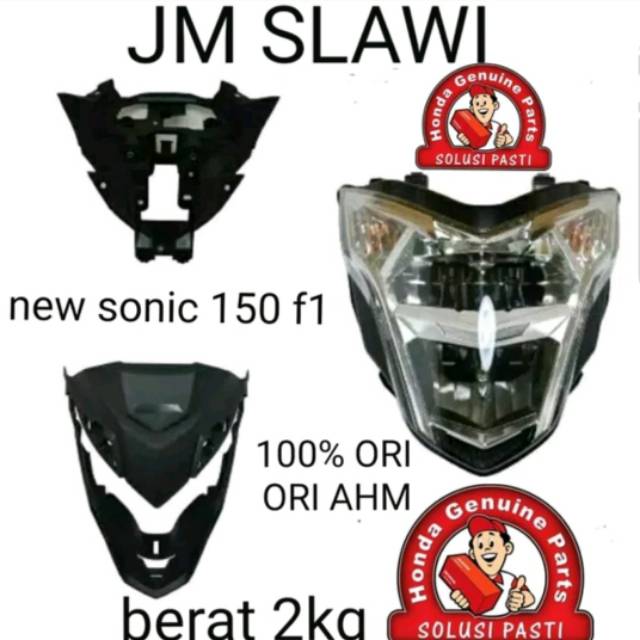 lampu depan sonic set, reflektor sonic, batok depan sonic, batok belakang sonic, cover lampu depan b