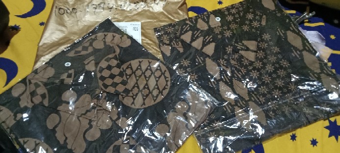 Bswart Batik Hrb026 Kenongo Hem Pendek Padi Pekalongan M L Xl Batik Pria Murah Modern Grosir