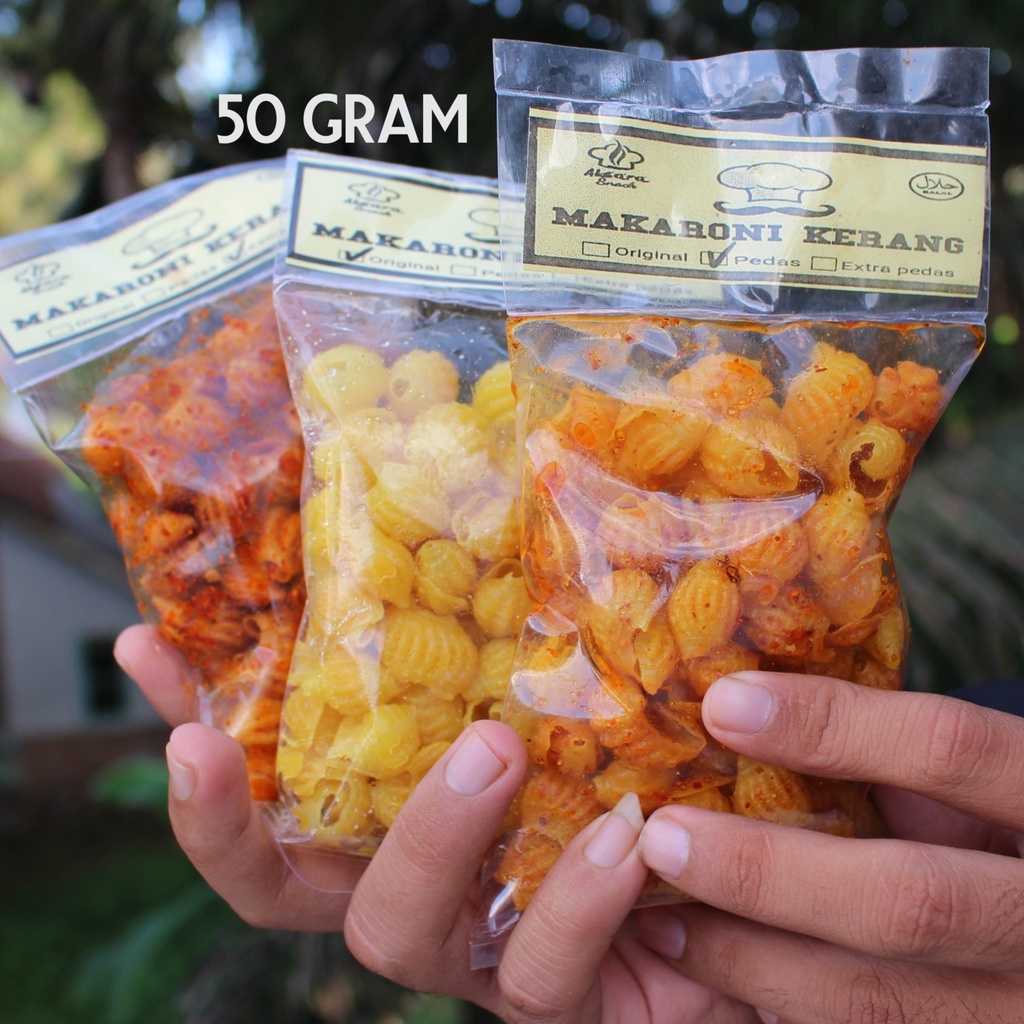 (TERLARIS) MAKARONI BANTET-BANTAT,KRIWIL&amp;KERANG 50g MAKANAN GURIH RINGAN KEKINIAN KHAS TASIKMALAYA