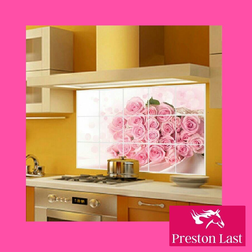 Wall Sticker Stiker Hiasan Dinding  Dapur Kamar  Anti Minyak 