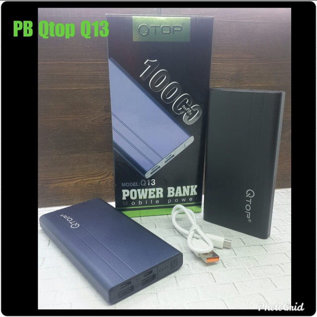Power bank Qtop Q13 2Usb Real capacity 10.000 mAh