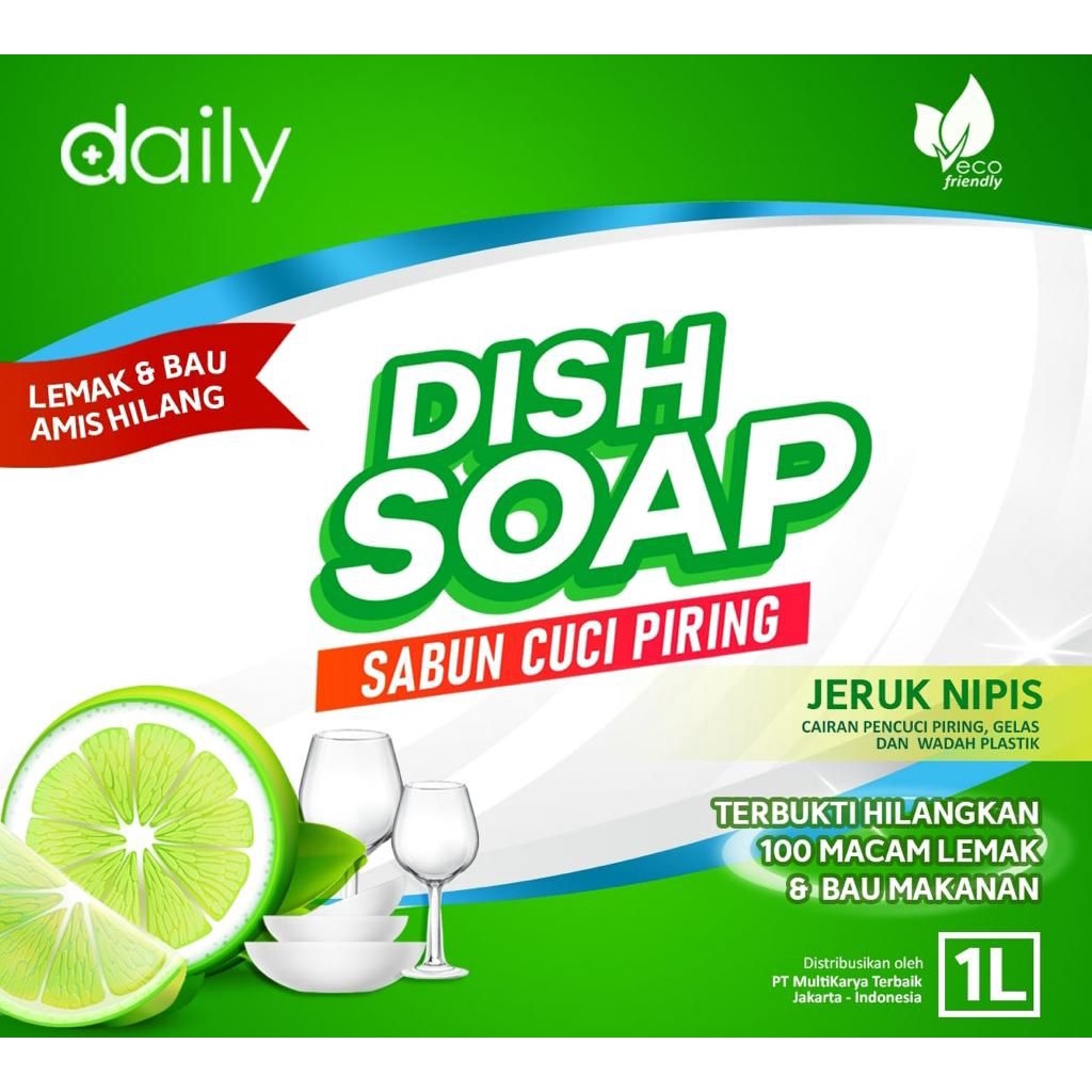 SABUN CUCI PIRING JERUK NIPIS DISH SOAP 1 LITER + FREE SPONS CUCI PIRING