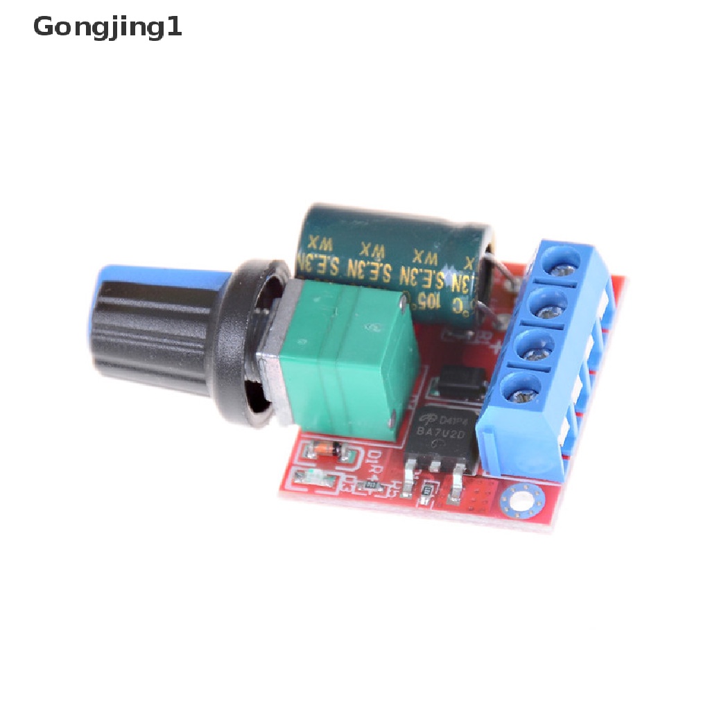 Gongjing1 Saklar Kontrol Kecepatan Motor DC Mini PWM 5A 4.5V-35V