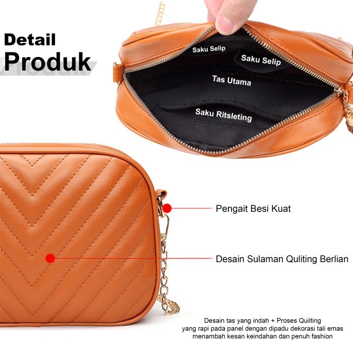 Tas Selempang Wanita Sling Bag Hand Bag Tas Bahu Wanita Import