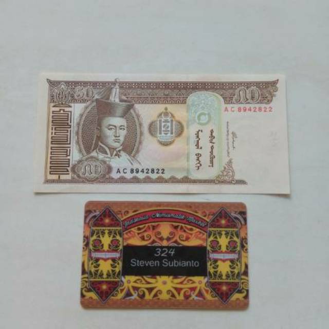 Uang Kuno Mongolia 50 Tugrik th 2000