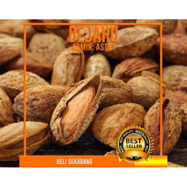 FNB 1KG ALMOND BEST ROASTED PANGGANG USA CALIFORNIA MURAH BAKAR IN SHELL GS