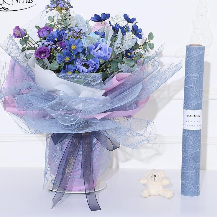 

Serbu Obral Flower Wrapping Paper Motif Korea / Mesh Roll / Kertas Buket Bunga Florist