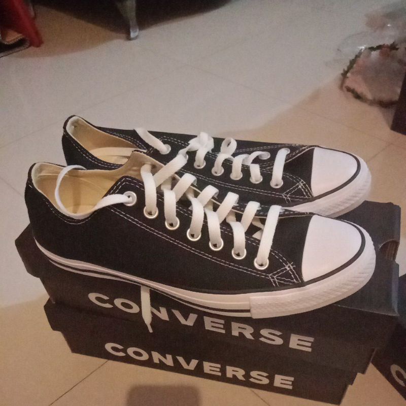sepatu converse M9166C all star ox black