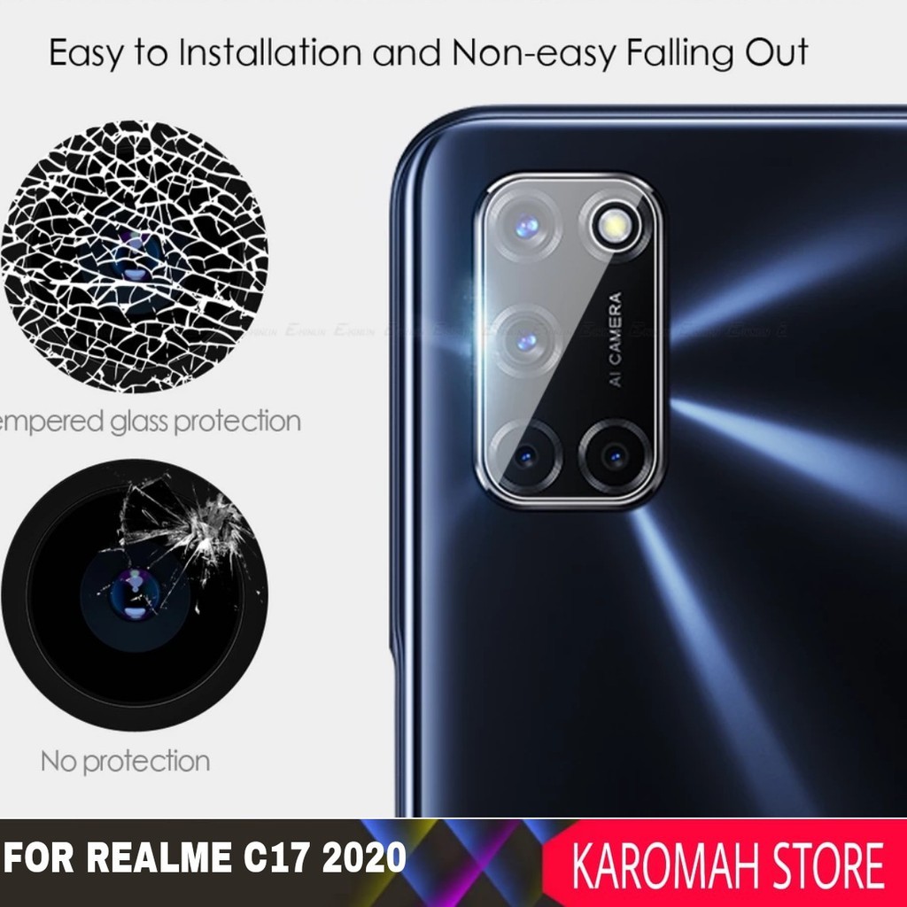Tempered Glass Realme C17 2020 Screen Guard Protector Camera