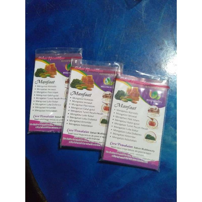 Brosur mini sabun Multibeauty soap