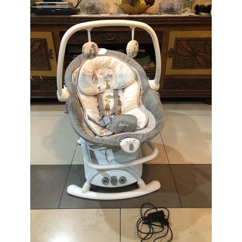 Preloved bouncer joie Sansa 2 in 1 bouncer dan ayunan electric