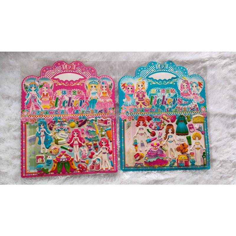 Mainan Sticker Timbul Mainan Anak Perempuan Mainan Bongkar Pasang