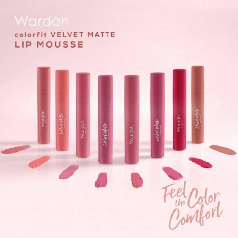 WARDAH COLORFIT VELVET MATTE LIP MOUSSE 14WARNA