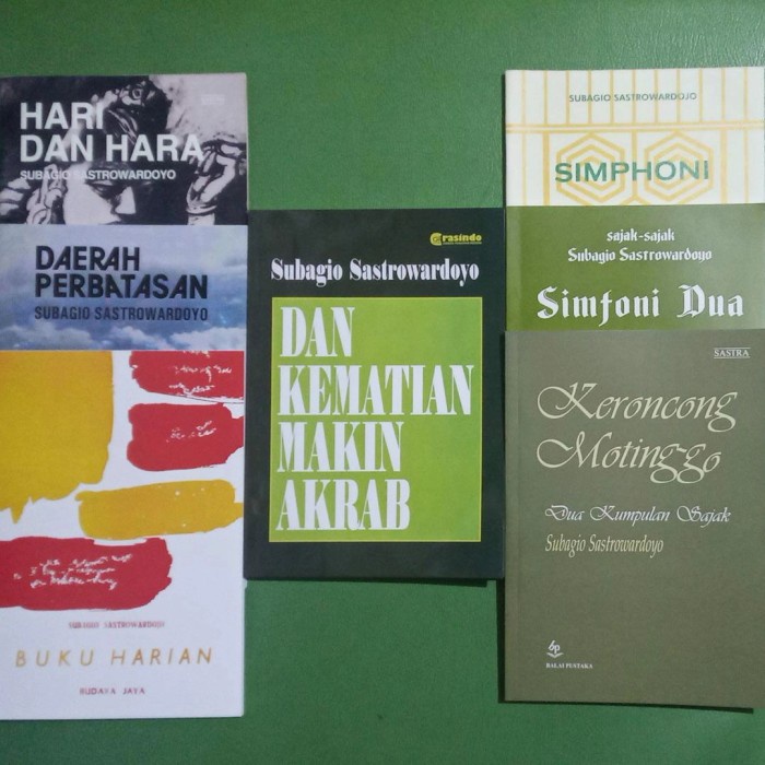 

FLASH SALE!!! SEPAKET BUKU PUISI LENGKAP SUBAGIO SASTROWARDOYO TERBARU