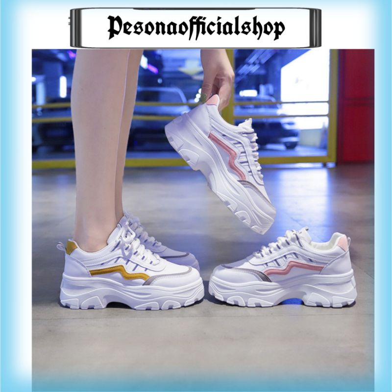 COD POS 1A06 Sepatu Sneakers Wanita Import Sport Fashion-1