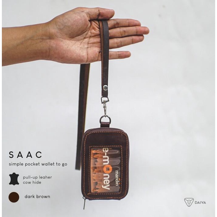 

Dompet Gantung Id Card Kulit Saac Brown