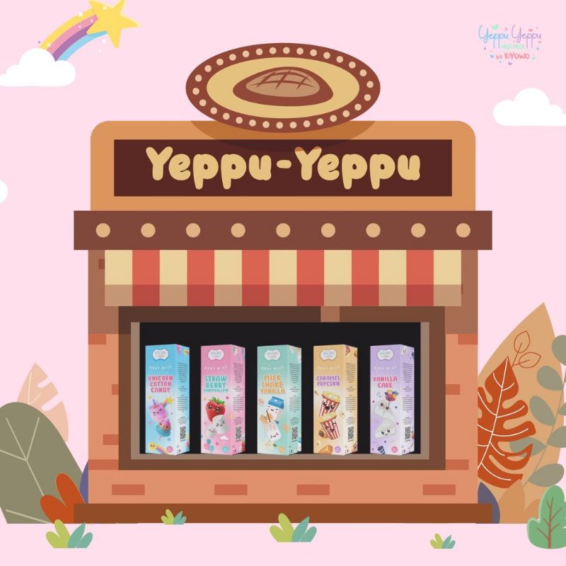 [60ml] (Ready New Varian) Yeppu-Yeppu Body Mist | Bodymist Dessert Series Chingu x Yeppu-Yeppu by Kiyowo Dessert Series