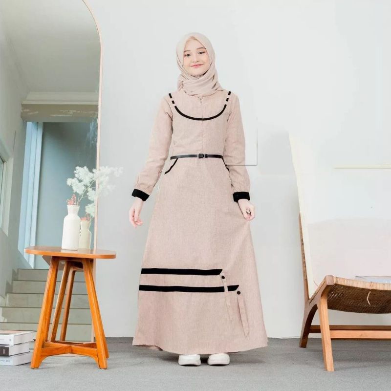 pakaian anak perempuan usia 8 sampai 13 tahun alisha maxy kids gamis anak muslim gamis anak ootd gam