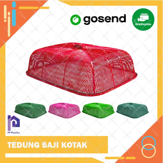 TUDUNG SAJI KOTAK / TEDUNG / PENUTUP MEJA MAKAN - PLASTIK KUAT