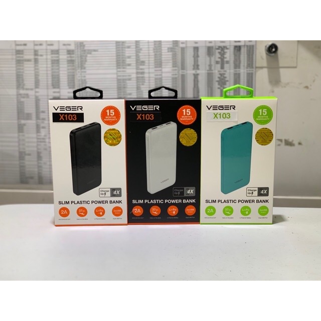 VEGER POWER BANK X103 REAL 10.500mah