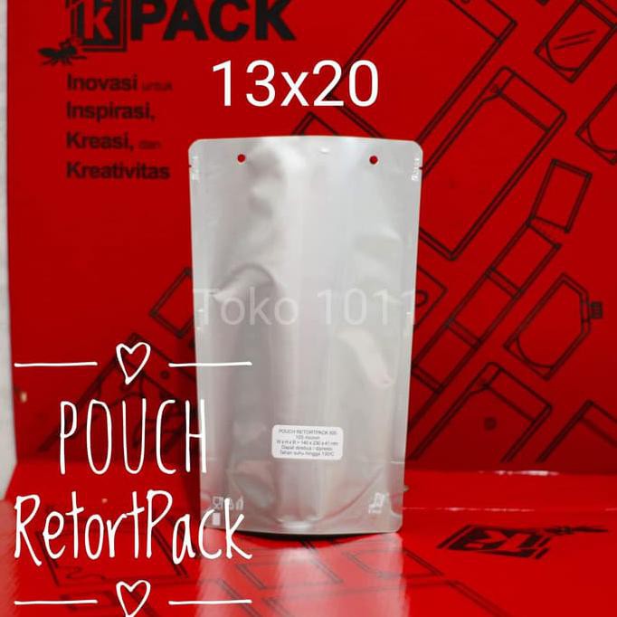 STANDING POUCH RETORT PACK 13X20 CM ISI 50PCS