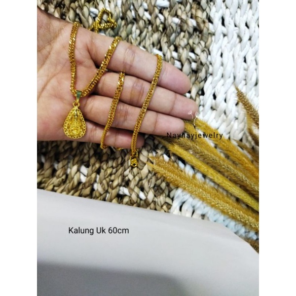 Kalung koin Selampit 60cm untuk hijab (koinmesin)