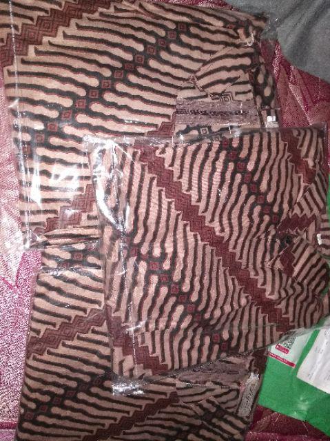 Batik Tunik Sogan Serut Bahan Katun Halus Atasan Wanita Batik Solo Pekalongan