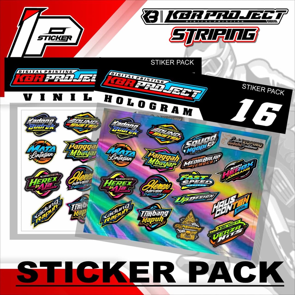

Sticker Pack - Sticker Pack Variasi List Sticker Pack.16 Design IPING STICKER