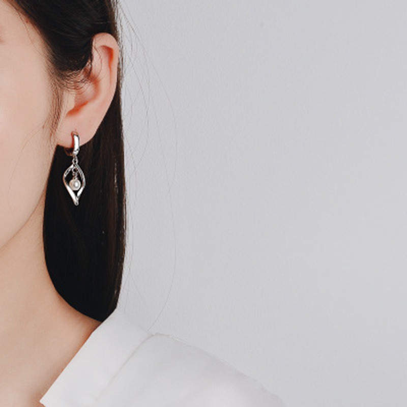 925 anting perak sterling anting-anting wanita dengan perhiasan fashion berlian