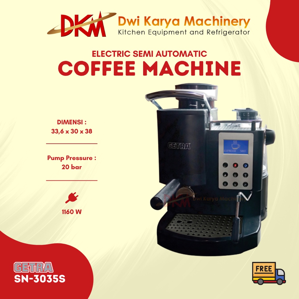 Mesin Kopi Getra Semi Otomatis SN-3035S/Mesin Kopi Getra SN-3035S