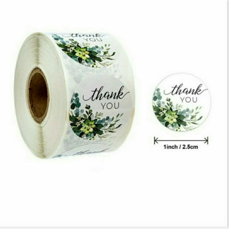 

Stiker Thank You / Sticker Terima Kasih Bulat